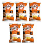 Seabrok Crinkle Cut Crisps 5 Pack - Lea Perrins Worcestershire Sauce - Gluten free and vegetarian friendly - Crinkle Cut Crisps - Pack of 5 x 6pk