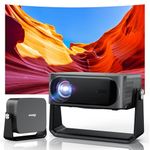 [2000 ANSI/Auto Focus & Keystone/Built-in APPs] 4K Outdoor Projector with WiFi and Bluetooth, Smart Portable Projector with YouTube/PrimeVideo & Dolby Audio, Projector 4K with Stand/HDR10+