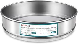 LVDALAB 304 Stainless Steel Mesh Lab Sieve, 18 Mesh (1mm) Aperture Test Sieve, 7.9Inch(20cm) Diameter Economy Standard Analysis Sample Test Sieves for Industrial Laboratory Homes