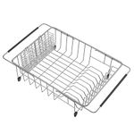 Stainless Steel In Sink Dish Drainer