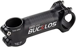 BUCKLOS Road Bike Stem 31.8 60mm 70mm 80mm 90mm 100mm 110mm 120mm 6 17 Degree - 3K Carbon Fiber + Aluminum Road Mountain Bike Stem Superlight Strengthen, fit 31.8mm Handlebar Stem 28.6mm Fork...