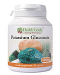 Potassium Gluconate 500mg x 90 Capsules (100% Additive Free Supplements)
