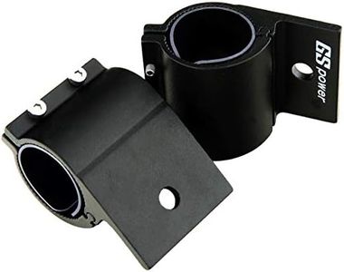 GS Power Tube Clamp Brackets (Choice 1/1.25/1.75/2 inch) Mount LED Light Bar Radio Whip Antenna Safety Flag on Rack Roll Cage Bumper Compatible with Can-Am RZR Rhino Teryx ATV UTV (2 pc)
