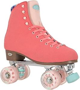 VNLA Parfait Outdoor Roller Skates for Women | Stylish Design, Comfortable, and Durable Quad Skates | Coral, Ladies 7