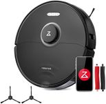 roborock s8 Robot Vacuum Cleaner with Dual Brush& Side Brush 6000Pa Robotic Vacuum 3D Structured Light Obstacle Avoidance Robot Vacuum Compatible with Alexa for Pet Hair（Upgrade of Roborock S7)(Black)