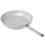 Ember Cookware Arcilla Ceramic Non-Stick Frying Pan 24cm | Stainless Steel Handle | 1x Spatula | Induction Safe | Non Toxic Frypan | PFAS & PTFE Free | Capri Series | Grey