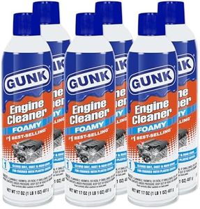 Gunk Engine Cleaner – Foamy Spray for Engines with Plastic Covers – Expanding Foam Quickly Removes Grease, Oil, Dirt & Road Grime - Clings to Surfaces for Easy Rinse – 17 oz. (Case of 6)