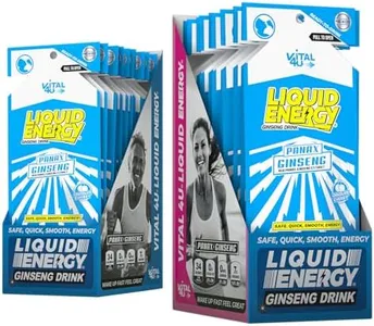 Vital 4U® Liquid Energy Shot - Ginseng, B Vitamins, Naturally Sweetened, Chocolate Cherry Flavor, 24 ct