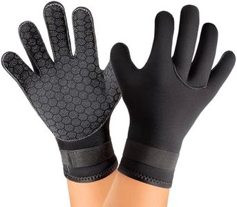 Yakevo Neoprene Glove, Wetsuit Gloves 3mm with Waist Strap for Scuba Diving Snorkeling Paddling Surfing Kayaking Canoeing Spearfishing Skiing and Water Sports, Wetsuit Glove for Men, Women