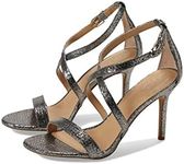 LAUREN Ralph Lauren Women's Gabriele Heel Sandal Pump, Gunmetal, 10