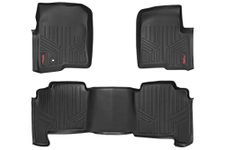 Rough Country Floor Mats for 2004-2008 Ford F-150 | SuperCrew Cab - M-50412, Black