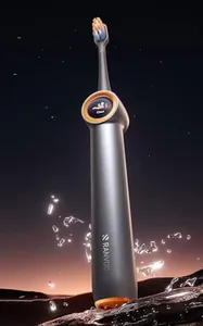 RANVOO [Vibrating & Flossing 2-in-1 Bubble Sonic Electric Toothbrush, 100% Plaque Removal, Whiter for Adult Protect Gum Orthodontic Teeth Cleaning Rechargeable Gift with 2 Soft Brush Heads Grey