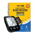 Tata 1mg Clinically Validated Blood Pressure Monitor| Gold Plated Microcontroller for High Precision| Arm Movement Detection Technology| Dual Power Option - USB Type C & AA Battery
