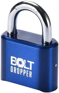 Bolt Dropper Heavy Duty Outdoor Combination Locks - Combination Padlocks for Locker - Steel Weatherproof Keyless Padlock - Combo Padlock Outdoors for Rooms, Storage, Gates or Fence - Outdoor