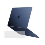 MOSISO Compatible with MacBook Pro 13 inch Case M2 2023-2016 A2338 M1 A2251 A2289 A2159 A1989 A1708 A1706, Ultra-Thin Natural Original Color Case Plastic Hard Shell&Keyboard Cover, Midnight Blue