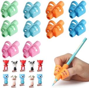 Mr. Pen- Pencil Grips for Kids Handwriting, 20 PCS (10 Finger Grips+10 Clips), Pencil Grips, Pencil Grips for Kids, Pencil Holder For Kids, Pencil Grippers, Finger Grips For Pencils, Pen Grip