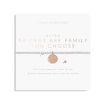 Joma Jewellery A LITTLE FRIENDS ARE THE FAMILY YOU CHOOSE Silver Bracelet | 17.5cm stretch