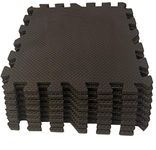 Grendle 30.5 x 30.5 x 1cm Interlocking Foam Mat Set (8 Piece Black)