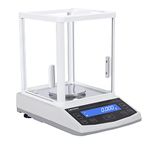 LACHOI Analytical Balance 500g×1mg High Precision Lab Scale 0.001g Accuracy Balance Lab Precision Balance Scientific Scale Jewelry Scale,RS232 Interface（500g/0.001g)
