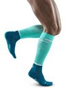 CEP - THE RUN COMPRESSION SOCKS TALL for men | Long running socks in ocean/teal with compression | Regenerating compression socks for men | Size IV | L