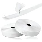 LZHOO™ 16.4FT X 2CM - Double Sided Hook and Loop Tape, Self Adhesive Tape, Strong Sticky Adhesive for Fabric, Hook and Loop Tape Self Adhesive. (White)