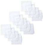 Dockers Men's 13 Piece Permanent Press Hankies, White, One Size