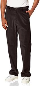 Haggar Pantalon en Velours côtelé avec Coupe Classique, Devant Plat, Taille Extensible, Espresso, 38W x 32L Homme
