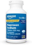 Amazon Basic Care Naproxen Sodium Tablets 220 mg, Pain Reliever/Fever Reducer (NSAID), Muscular Aches, Backache, Headache, Toothache, Minor Arthritis Pain Relief and More, 300 Count