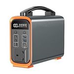 Portable Power Station 240Wh, 240W Mobile Power Generator with LiFePO4 Battery, 6 Ports Solar Generator with LED Light, Emergency Power Supply for Outdoor, Camping and RVs