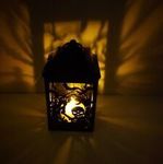 Halloween LED Hanging Skeleton Lantern Black Scary Home Decor Light Up New