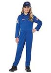 Kids Blue Jumpsuit Costume NASA Lar