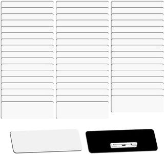 100 Pack Blank Name Tags with Pins - 3 x 1 in Plastic Name Tags for Retail Uniforms & Employee ID - Suitable for Laser Printers for Restaurants & Offices（White,100 Pack）
