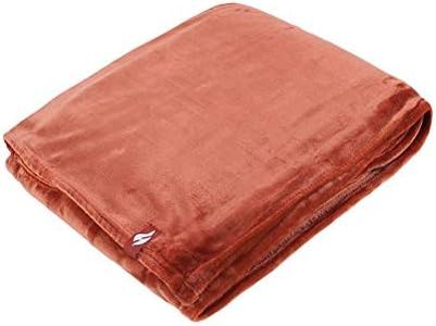 Heat Holders Snuggle Ups Thermal Fleece Blanket Winter Warm 180CM x 200CM (Copper)