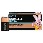 Duracell Ultra Alkaline 9V Batteries, Pack of 12