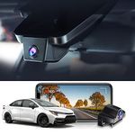 Fitcamx 4K Front and Rear Dash Cam Suitable for Toyota Corolla 2022 2021 2020 LE L XLE SE XSE Hybrid, Hatchback 2019-2022, Dual 2160P+1080P HD Video Wide Angle, Loop Recording G-Sensor WiFi, 64GB Card