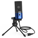 FIFINE USB Computer Microphone for Recording YouTube Video Voice Over Vocals for Mac & PC, Condenser Mic with Gain Control for Home Studio, Plug & Play - K669L