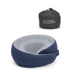 Sleepsia Ultimate Home & Travel Memory Foam Neck Pillow - Ergonomic Neck Pillow | Snoozing Neck Support | Adjustable Pillow Lightweight Comfortable & Breathable Cover | Travel Pillow