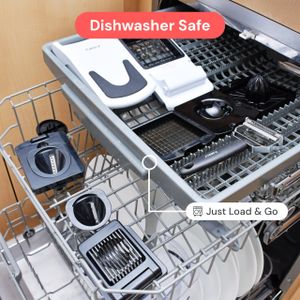 9-in-1 Vegetable Chopper – White Multi-Function Food Dicer