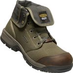 KEEN Utility Men’s CSA Roswell Mid Composite Toe Canvas Work Boots, Military Olive/Black Olive, 14 D (Medium) US