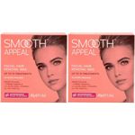 Smooth Appeal Microwavable Peel Off Facial Wax Hair Remover X2