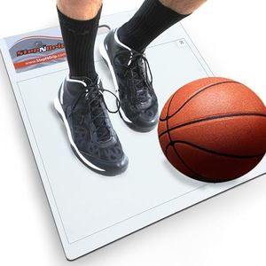 StepNGrip Courtside Basketball Sticky Mat White, Basic Model with 15" x 18" Replaceable Sheets Basketball Shoe Grip Enhancer, Sticky Pad for Basketball Shoes, Step and Grip Basketball Sticky Pad