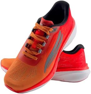 Swift Running Horus Men’s Orange & Yellow Carbon Plate Running Shoes – Lightweight Performance Trainers with Reflective Tech for Tempo, Intervals, Gym & Workouts