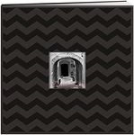 Pioneer Embossed Post Bound Frame Album 12"X12"-Black