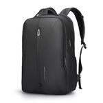 MS Business Smart Backpack Waterproof, Classic Carry-on Travel Backpack for Men and Women, fit 15.6 Inch Anti theft laptop backpack with USB Charging Port, Black