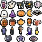 Mini Halloween Cookie Cutters Set 23 Pieces Mini Halloween Cookie Cutters Plastic Pumpkin, Ghost, Black Cat, Bat, Spider, Tombstone, Maple Leaf, Squirrel, Turkey and More