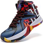 ASHION Kids Basketball Shoes Boys Girls High-Top Sneakers Non-Slip Sport Shoes(Little Kid/Big Kid) Size 6 Camouflage