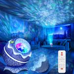 Star Projector, Galaxy Projector for Bedroom, Built-in Bluetooth Speakers & White Noise Night Lights, 14 Colors LED Lights Projector for Baby/Kids/Adult