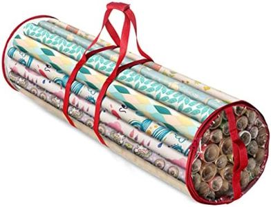 ZOBER Wrapping Paper Storage Containers - 40 Inch Gift Wrapping Organizer Storage - Fits 25 Standard Rolls of Wrapping Paper - Waterproof