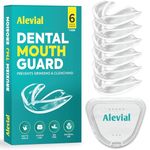 Dental Mouth Guard for Teeth Grinding (6 Pack), Night Gum Shield for Sleep Includes Hygiene Case, Prevents & Treats Clenching Bruxism TMJ Upper Jaw