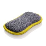 E-Cloth Washing Up Pad, Non-scratch Kitchen Scrub Sponge, Washable and Reusable, 100 Wash Promise, Yellow, 1 Pack